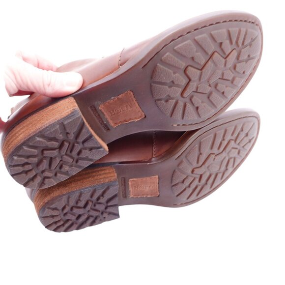 NWT Born Kerri Bootie Sz 6.5 Rust Tobacco Distressed Leather Handcrafted Pull On - Picture 14 of 14